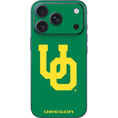 University of Oregon UO on Green iPhone 17 Pro Skin